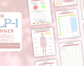 GLP-1 Weight Loss Tracker & Planner | Digital and Printable Wellness ...