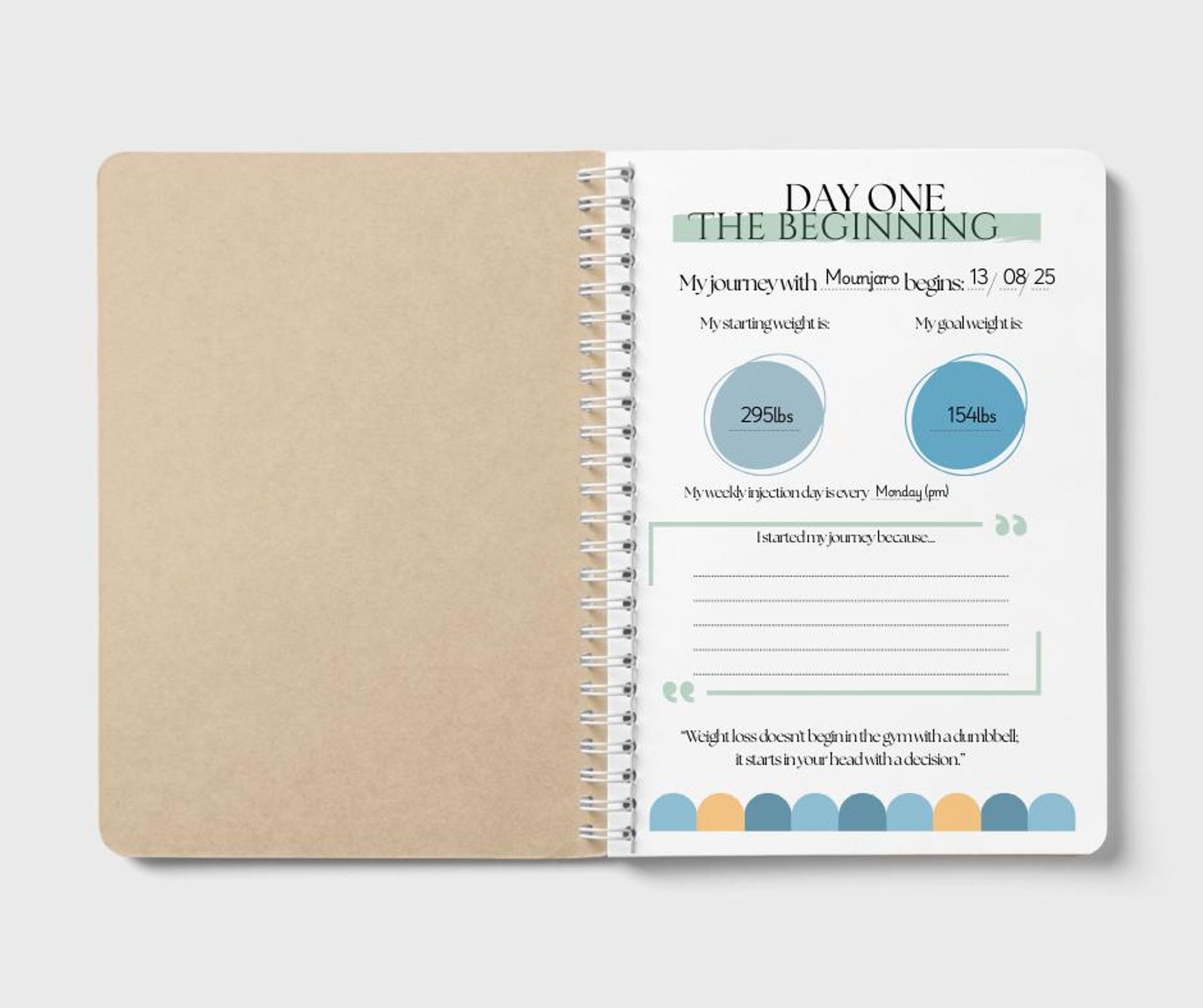 GLP-1 Weight Loss Tracker & Planner | Digital and Printable Wellness ...