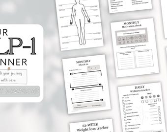 GLP-1 Weight Loss Tracker & Planner | Digital and Printable Wellness ...