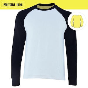 Kevlar Raglan T-Shirt | Unisex Protective Shirt | Lightweight Kevlar Lined Shirt | Fire-Resistant Casual Shirt | Streetwear with Kevlar