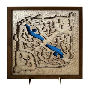 Hölzerne Karte League of Legends Gamer Must-have-Gaming-Wandskulptur-Dekor