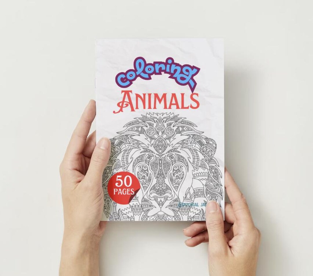 50 Animal Mandala Coloring Book PDF Printable Coloring Pages - Etsy
