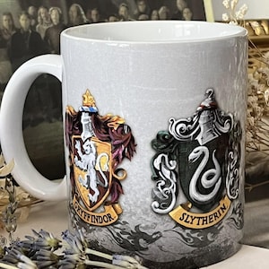 Harry Potter Hauswappen Hogwarts Tasse Geschenk für Potterfan Geschenkbox besondere Zauber Geschenkidee Potterhead