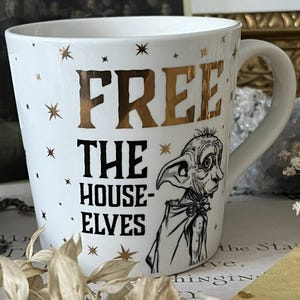 Harry Potter Dobby Free House Elves Tasse | Pottery Geschenk für Potterfan Geschenkbox besondere Zauber Geschenkidee Potterhead