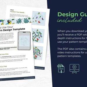Seamless Pattern Template | Repeatable Pattern Layout for Scrapbook Paper PNG image 5