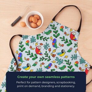 Seamless Pattern Template | Repeatable Pattern Layout for Scrapbook Paper PNG image 7