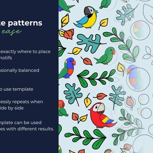 Seamless Pattern Template | Repeatable Pattern Layout for Scrapbook Paper PNG image 4