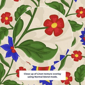 Pinceles de textura sin costuras para Procreate para diseño de patrones / Incluye texturas de lino, ratán y tela. imagen 11