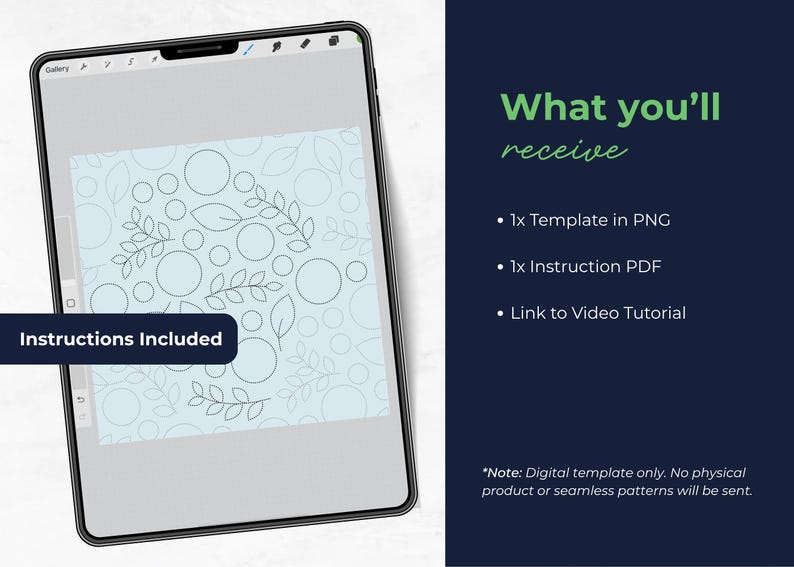 Seamless Pattern Template | Repeatable Pattern Layout for Scrapbook Paper PNG image 2