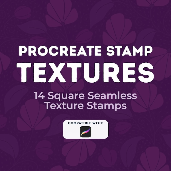 Pincéis de Textura Sem Emenda para Procreate para Design de Padrões | Inclui Texturas de Linho, Rattan e Tecido