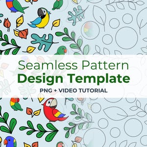 Szablon bezszwowego wzoru | Powtarzalny układ wzoru dla papieru do scrapbookingu w formacie PNG