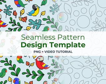 Naadloze patroonsjabloon | Herhaalbare patroonlay-out voor plakboek, png