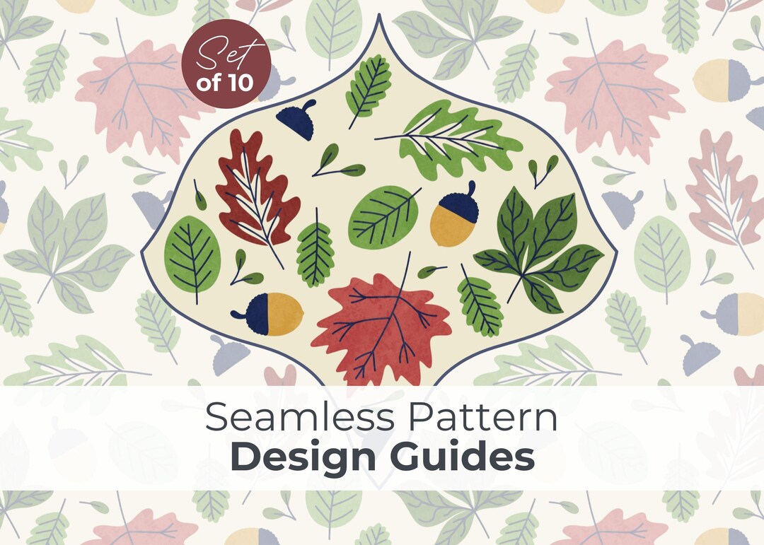 Seamless Pattern Guides (diamond, Ogee, Scallop) | Repeatable Pattern ...