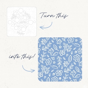 Seamless Pattern Template | Repeatable Pattern Layout for Scrapbook Paper PNG image 4