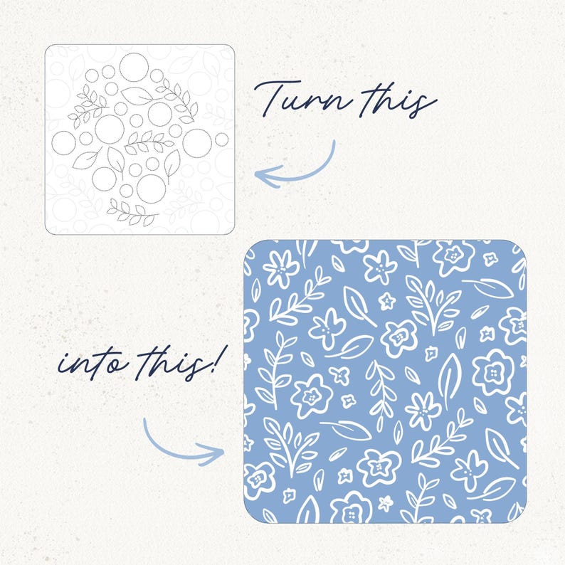 Seamless Pattern Template | Repeatable Pattern Layout for Scrapbook Paper PNG image 4