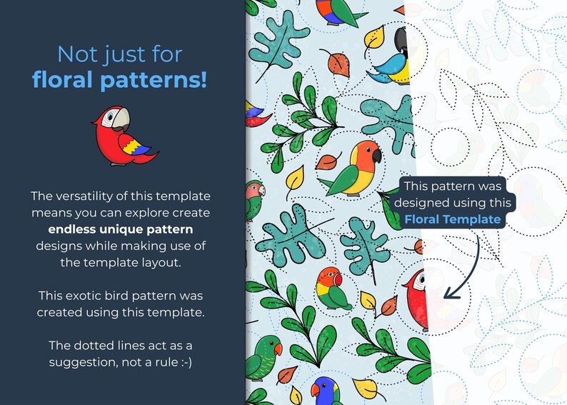 Naadloze patroonsjabloon | Herhaalbare patroonlay-out voor plakboek, png afbeelding 6