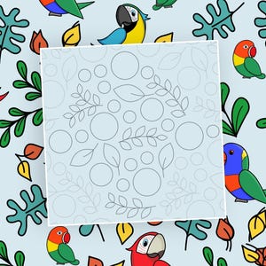 Modello di motivo senza soluzione di continuità / Layout di motivo ripetibile per carta da scrapbooking PNG