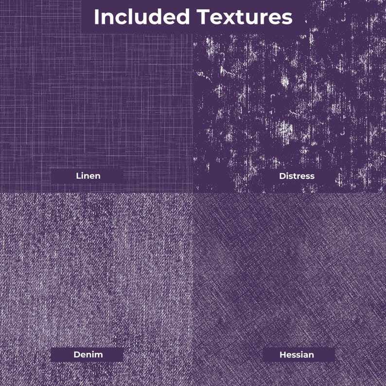 Pinceles de textura sin costuras para Procreate para diseño de patrones / Incluye texturas de lino, ratán y tela. imagen 3