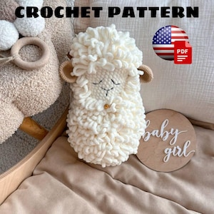 Crochet Pattern Plush Sheep , Amigurumi Sheep , Amigurumi Lamb , Crochet Sheep , Plush Toy , Amigurumi Tutorial , PDF Pattern , Soft Doll
