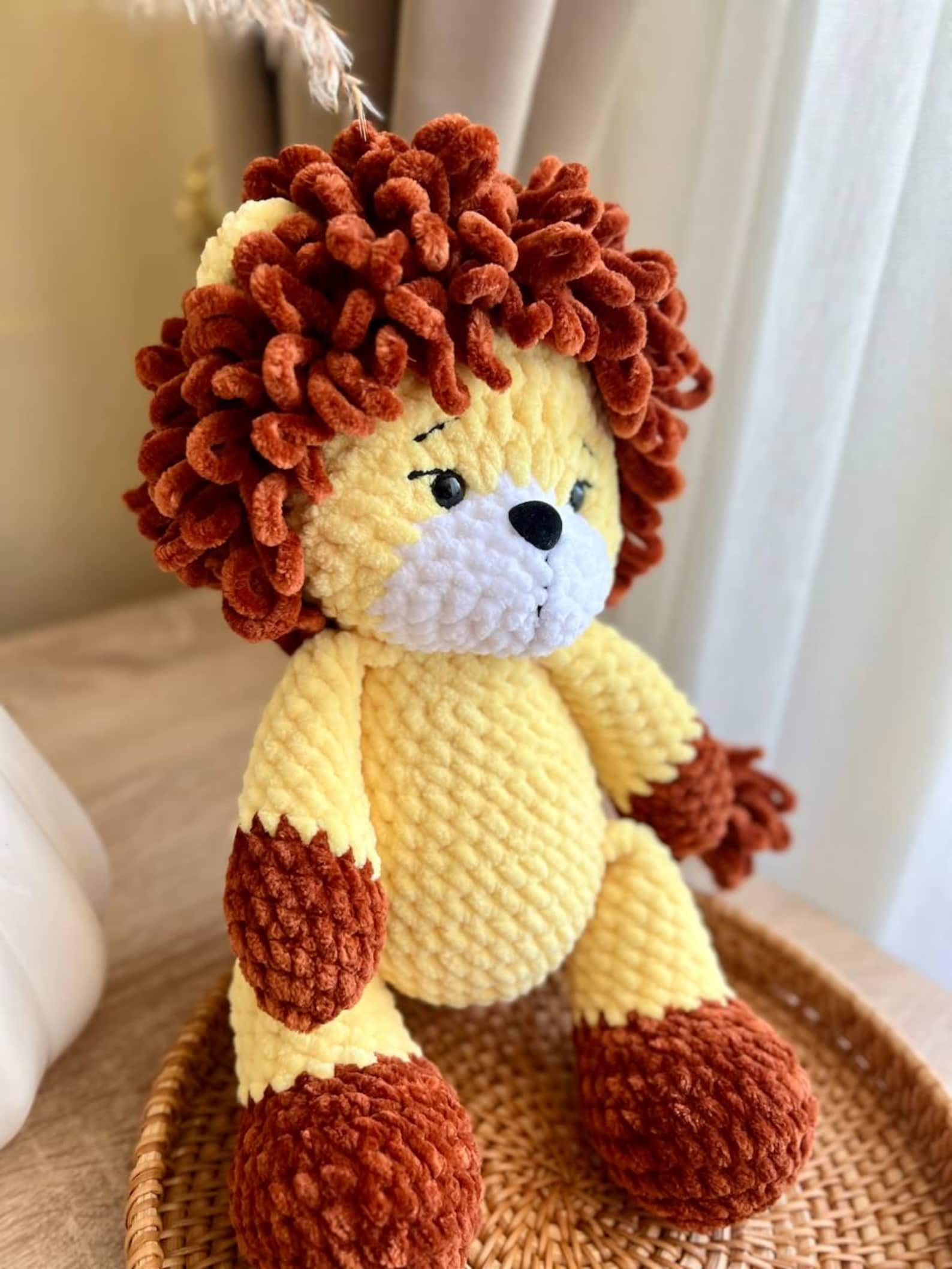 Amigurumi Lion , Crochet Lion , Plushie Lion , Plush Toy , Stuffed ...