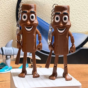TUNG TUNG TUNG Sahur Meme Keychain | Funny 3D Printed TikTok Figurine Toy | Kids Backpack Charm | Internet Meme Gift | Meme Decor