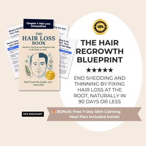 The Hair Loss Blueprint | Natural Regrowth Guide, Nutrition, Stress & Hormone Balance, Functional Medicine for Thicker, Healthier Hair