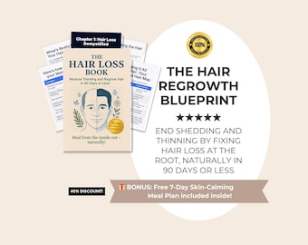 The Hair Loss Blueprint | Natural Regrowth Guide, Nutrition, Stress & Hormone Balance, Functional Medicine for Thicker, Healthier Hair
