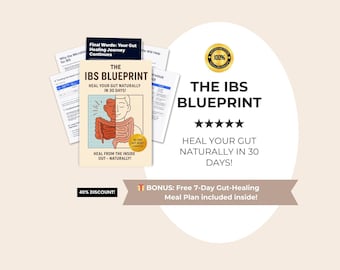 IBS-ritningen | Naturlig tarmläkning och matsmältningslindring | 30-dagarsplan för uppblåsthet, förstoppning, diarré och stress (e-bok)