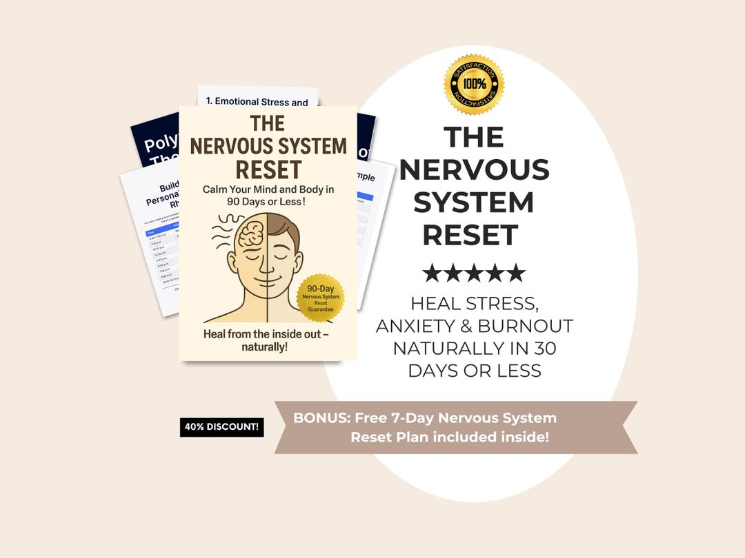 The Nervous System Reset | Natural Stress & Anxiety Relief Guide | Gut ...