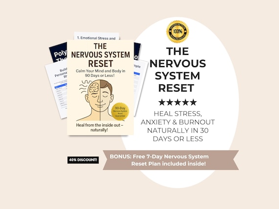 The Nervous System Reset | Natural Stress & Anxiety Relief Guide | Gut–Brain Healing, Trauma Recovery and Sleep Support eBook