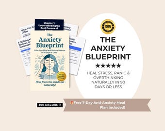 El Plan de la Ansiedad - Guía Natural para el Alivio de la Ansiedad / Sanación Holística, Apoyo para el Estrés, el Pánico y los Ataques, Salud Mental y Autoayuda (eBook)