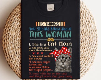 Cat Mom PNG: Cat Lover Digital Design for Sublimation (Instant Download)