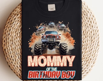 Mommy of the Birthday Boy Monster Truck PNG: Family Birthday Design (Digital Download