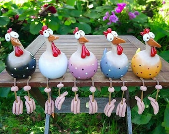 Chicken Figurine Rooster Statue | Resin Garden Sculpture | Bookshelf & Yard Decor | Unique bookshelf  Statue | garden Animal Garden Art