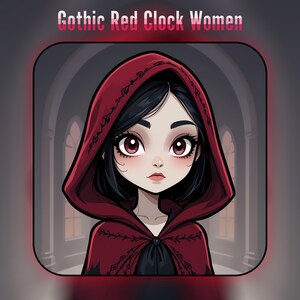 Gothic Girl  Clipart, Beautiful Dark Gothic png , Gothic Cloak Girl png, Gothic girl png, Little gothic girl png