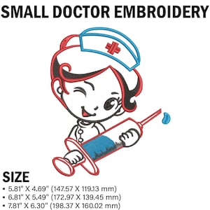 Arzt Stickdatei, Krankenschwester Stickmuster, Krankenschwester Stickmuster, Krankenhaus Personal Stickdatei Gesundheit, Instant Download