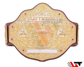 Replica World Heavyweight Wrestling Champion Gürtel - Big Gold Titel Gürtel aus 2 mm Messing