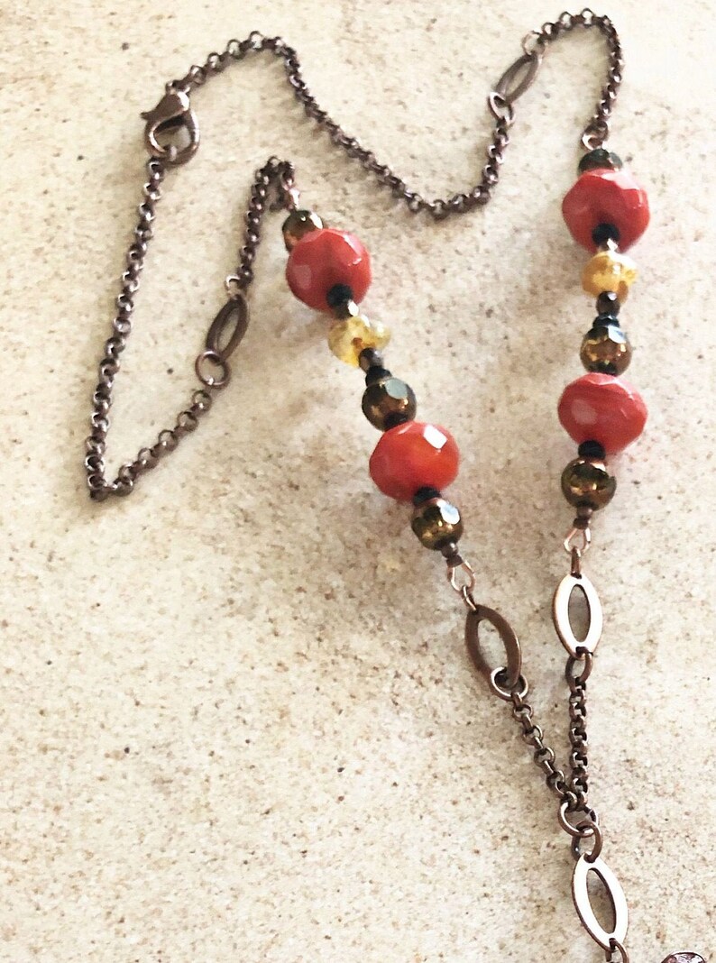 Gypsy Necklace Set B/'sue by 1928 Components Handmade Jewelry Gypsy Cab