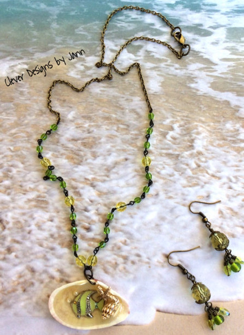 Fish Shells SALE Beach Shell Necklace