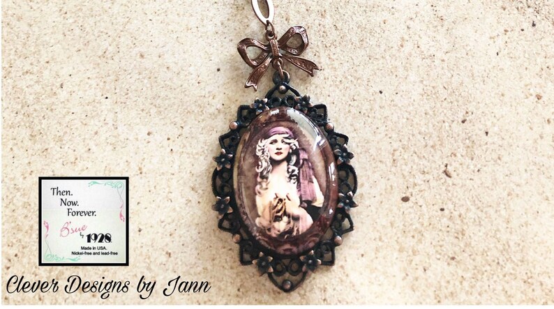Gypsy Necklace Set B/'sue by 1928 Components Handmade Jewelry Gypsy Cab