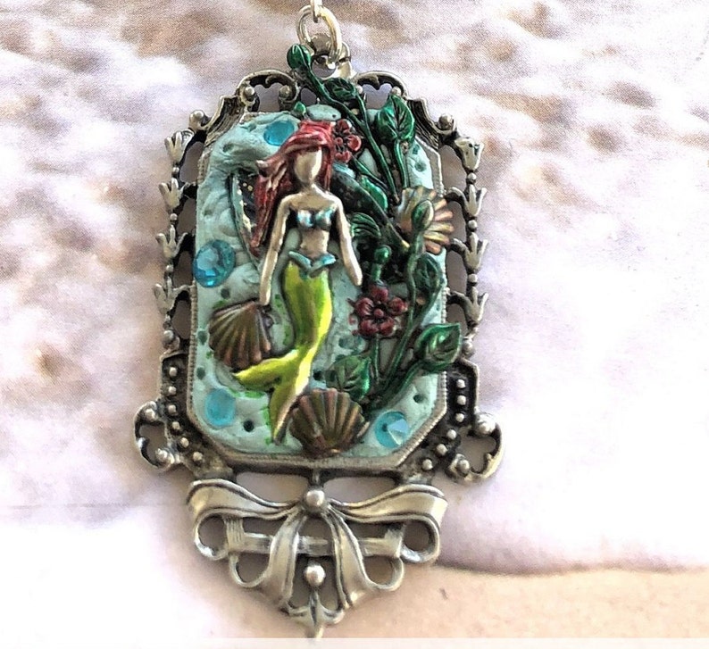 Beach Jewelry B/'sue by 1928 Mermaid Necklace Mermaid Summer Jewelry Handmade