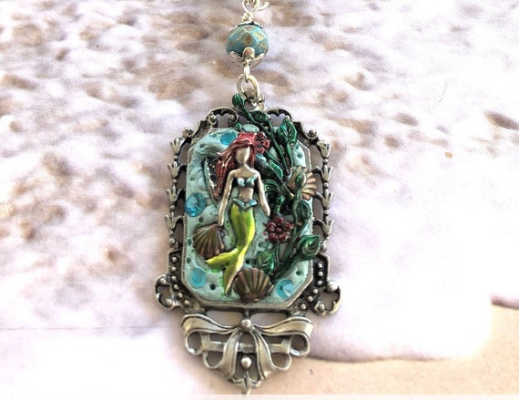 Beach Jewelry B/'sue by 1928 Mermaid Necklace Mermaid Summer Jewelry Handmade