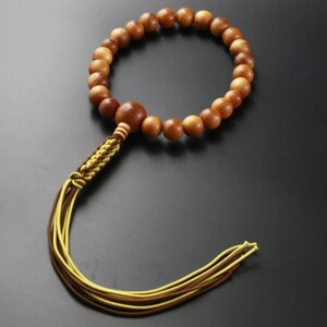 Buddhist Prayer Beads Sandalwood with Braided Cord Tassel for men