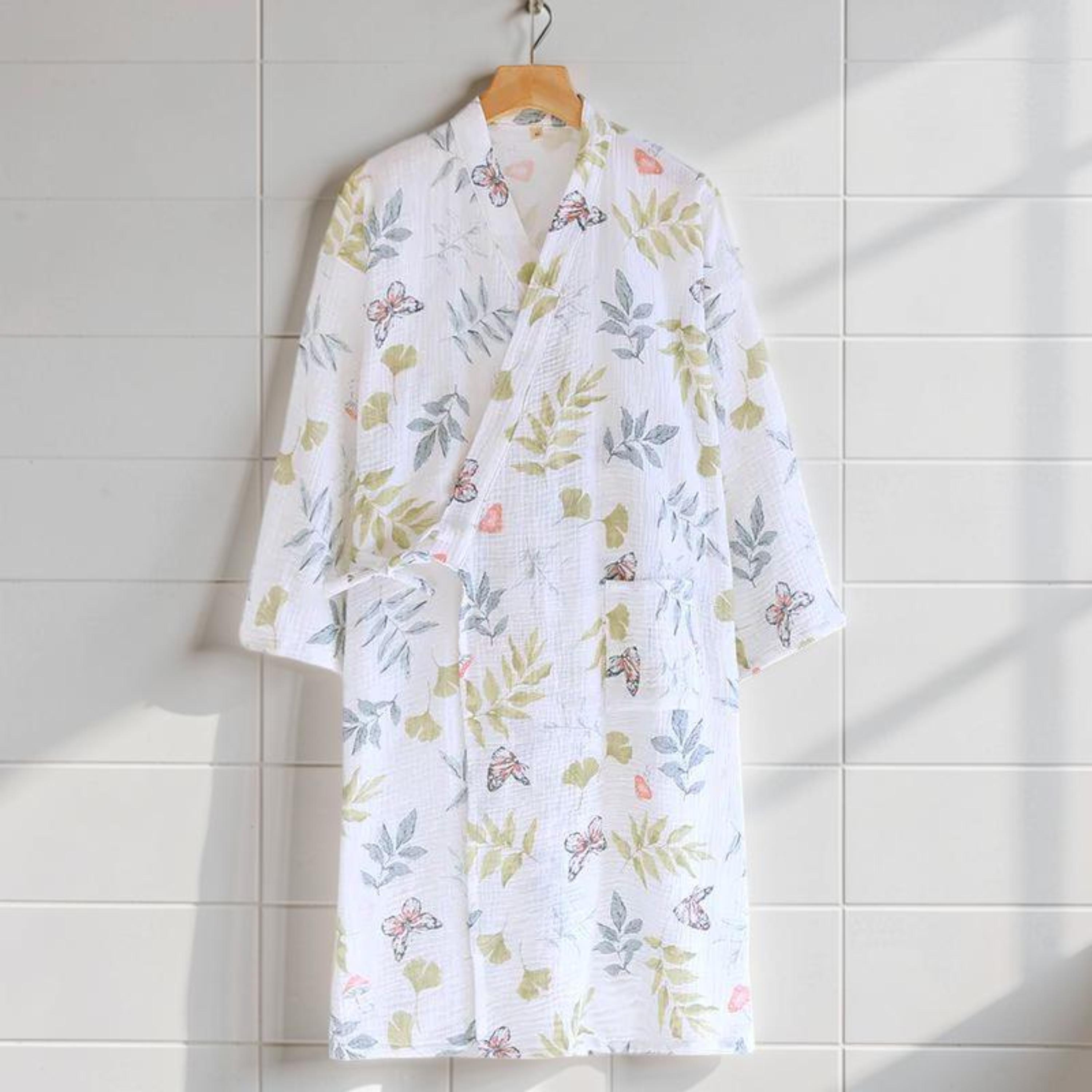 Cute Robe Designs Kimona Robe, Cotton Robe for Women, Floral Kimono Robe, Beachwear or ...