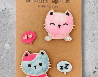 Digital download magnet, magnet collection, magnet svg, SVG file, laser cut ready file, laser ready file, cute cat magnets, cat magnets