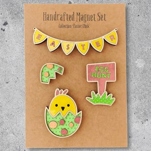 Digital download magnet, magnet collection, magnet svg, SVG file, laser cut ready file, laser ready file, Easter Chick, Easter SVG