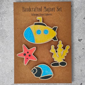 Digital download magnet, magnet collection, magnet svg, SVG file, laser cut files, laser ready file, ocean magnets, sea magnets, ocean svg