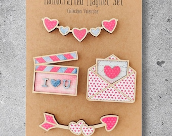 Digital download magnet, magnet collection, magnet svg, SVG file, laser cut ready file, laser ready file, Valentine magnets, Valentine's Day