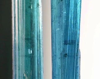 9 Carat Indicolite Tourmaline Crystals, Afghanistan Gemstones