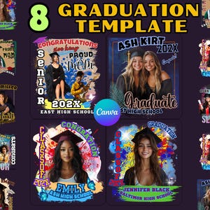 Klasse von 2025 Abschluss-T-Shirt-Designs Abschluss Canva Vorlage, graduierte 2025 Vorlage, Abschluss Senior Canva bearbeitbar, Klasse von 2025
